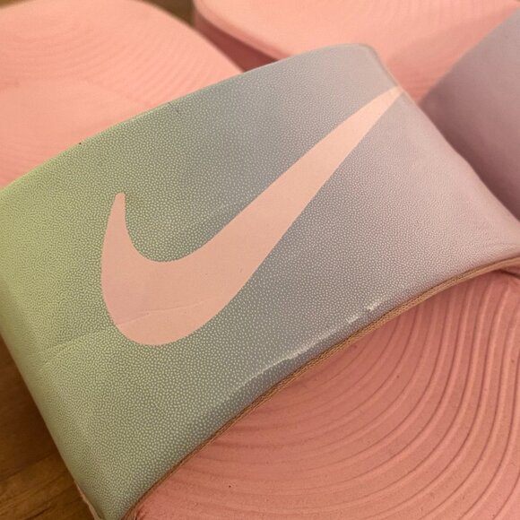 Nike Slides Pink Girls Youth Size 10 - Picture 5 of 6
